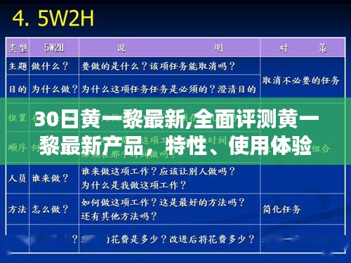 黄一黎最新产品全面评测，特性、使用体验与目标用户深度剖析