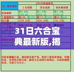 揭秘，科技巅峰之作的六合宝典最新版，引领未来生活新纪元——警惕违法犯罪风险！