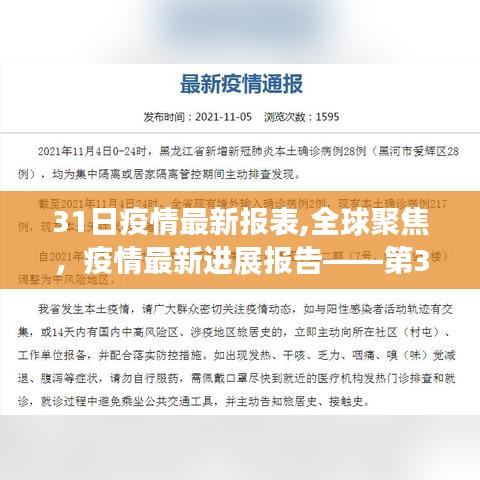 全球疫情第31日最新进展报告，回顾与影响分析，全球聚焦时刻