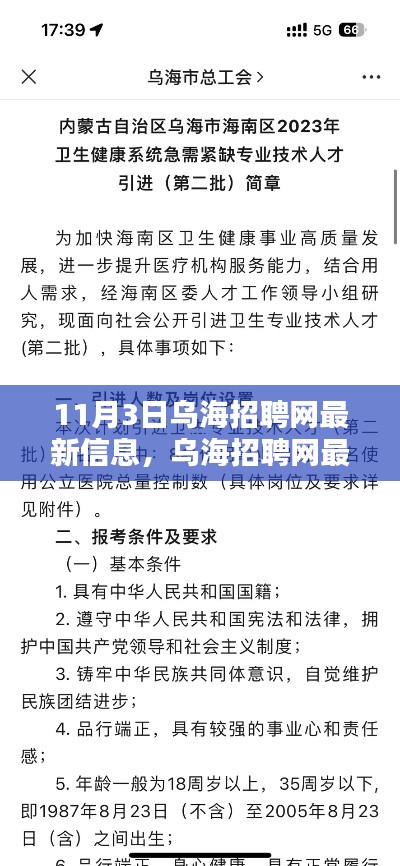 11月3日乌海招聘网最新信息及深度评测解析