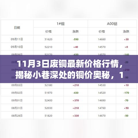 揭秘与探秘之旅，11月3日废铜最新价格行情的小巷深处观察