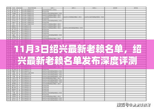 绍兴最新老赖名单深度解析，特性、体验、竞品对比与用户分析报告