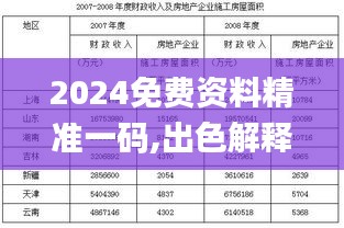 2024免费资料精准一码,出色解释解答实施_版本制70.261