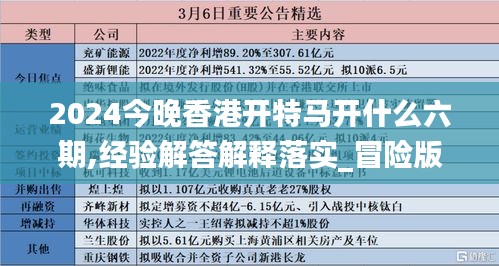 2024今晚香港开特马开什么六期,经验解答解释落实_冒险版28.611