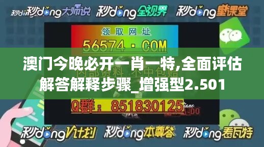 澳门今晚必开一肖一特,全面评估解答解释步骤_增强型2.501