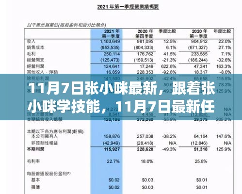 跟着张小咪学技能，最新任务指南（11月7日版）