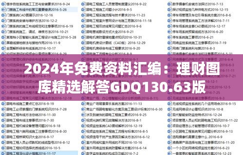 2024年免费资料汇编：理财图库精选解答GDQ130.63版