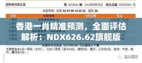 香港一肖精准预测，全面评估解析：NDX626.62旗舰版