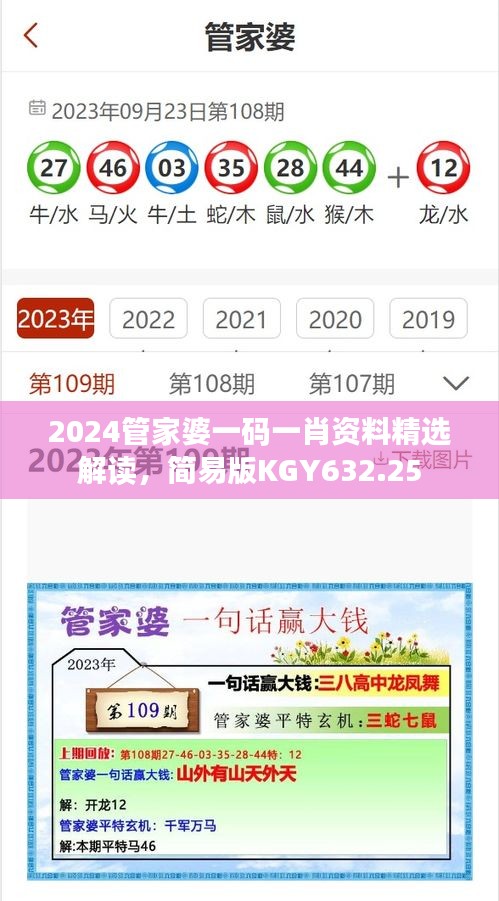 2024管家婆一码一肖资料精选解读，简易版KGY632.25