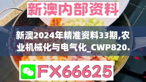 新澳2024年精准资料33期,农业机械化与电气化_CWP820.9人魂境