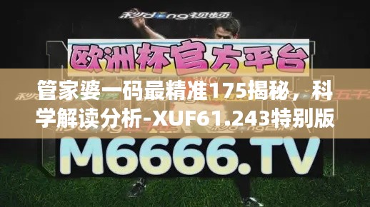 管家婆一码最精准175揭秘，科学解读分析-XUF61.243特别版