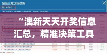 “澳新天天开奖信息汇总，精准决策工具_ETC99.945万能版”