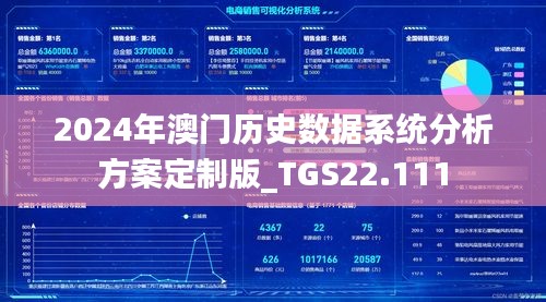 2024年澳门历史数据系统分析方案定制版_TGS22.111