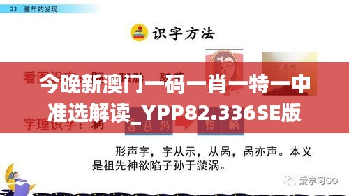 今晚新澳门一码一肖一特一中准选解读_YPP82.336SE版