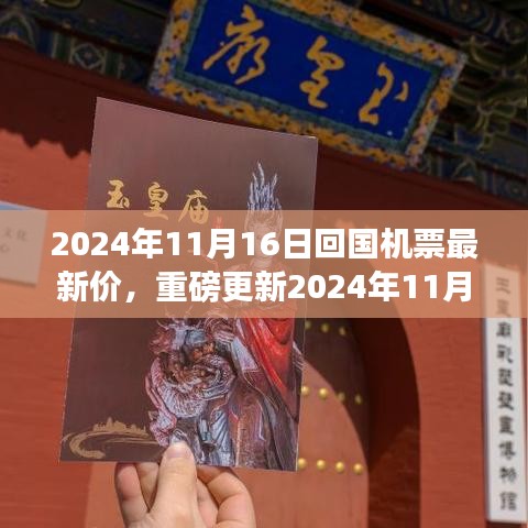 重磅更新！2024年11月16日回国机票最新价格及购票攻略