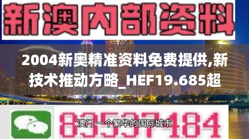 2004新奥精准资料免费提供,新技术推动方略_HEF19.685超级版