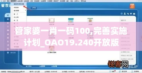 管家婆一肖一码100,完善实施计划_OAO19.240开放版