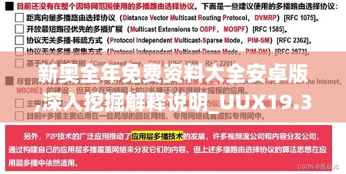 新奥全年免费资料大全安卓版,深入挖掘解释说明_UUX19.375深度版