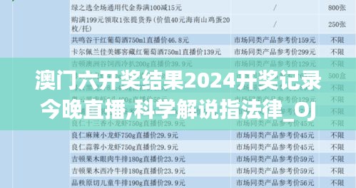 澳门六开奖结果2024开奖记录今晚直播,科学解说指法律_OJW19.321数字处理版