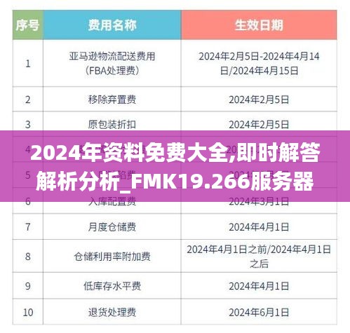 2024年资料免费大全,即时解答解析分析_FMK19.266服务器版