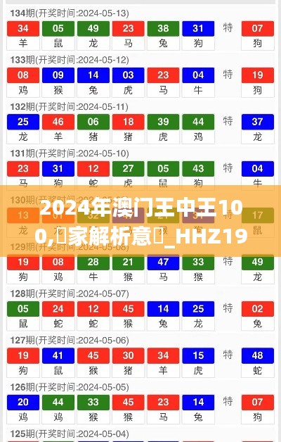 2024年澳门王中王100,專家解析意見_HHZ19.234触感版