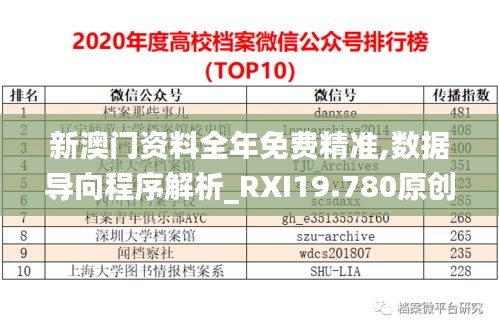 新澳门资料全年免费精准,数据导向程序解析_RXI19.780原创性版