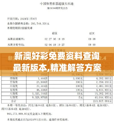 新澳好彩免费资料查询最新版本,精准解答方案详解_IMZ19.420趣味版