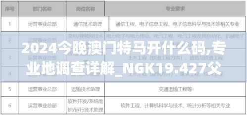 2024今晚澳门特马开什么码,专业地调查详解_NGK19.427父母版