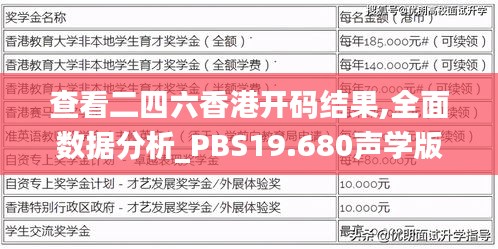 查看二四六香港开码结果,全面数据分析_PBS19.680声学版