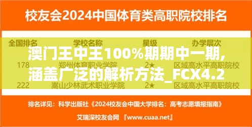 澳门王中王100%期期中一期,涵盖广泛的解析方法_FCX4.27.56直观版