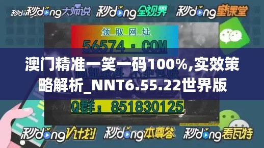 澳门精准一笑一码100%,实效策略解析_NNT6.55.22世界版