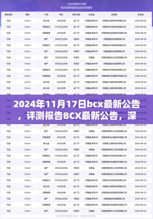 BCX最新公告深度解析，产品特性与用户体验评测报告