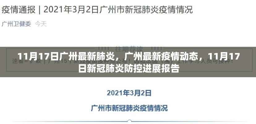 广州最新疫情动态报告，防控进展与肺炎动态分析（11月17日）