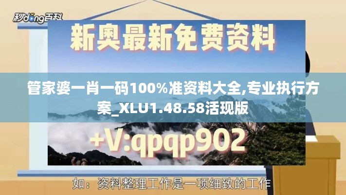 管家婆一肖一码100%准资料大全,专业执行方案_XLU1.48.58活现版