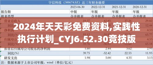 2024年天天彩免费资料,实践性执行计划_CYJ6.52.30竞技版