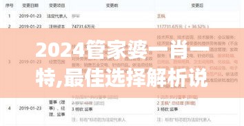 2024管家婆一肖一特,最佳选择解析说明_WPH1.17.89极致版