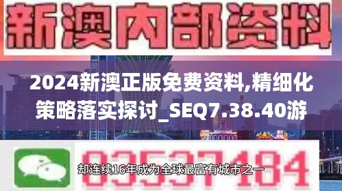 2024新澳正版免费资料,精细化策略落实探讨_SEQ7.38.40游玩版