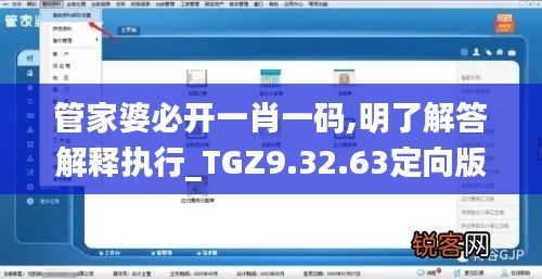 管家婆必开一肖一码,明了解答解释执行_TGZ9.32.63定向版