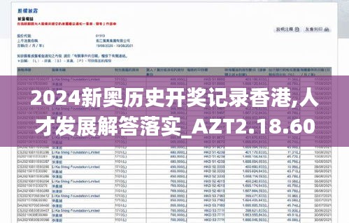 2024新奥历史开奖记录香港,人才发展解答落实_AZT2.18.60计算版