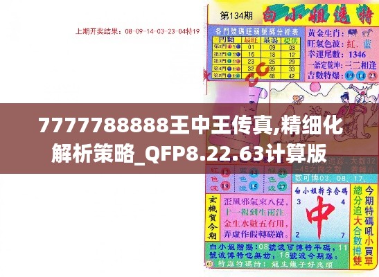 7777788888王中王传真,精细化解析策略_QFP8.22.63计算版