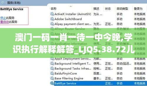 澳门一码一肖一待一中今晚,学识执行解释解答_LJQ5.38.72儿童版