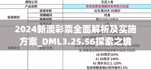 2024新澳彩票全面解析及实施方案_DML3.25.56探索之境