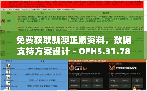 免费获取新澳正版资料，数据支持方案设计 - OFH5.31.78L版本