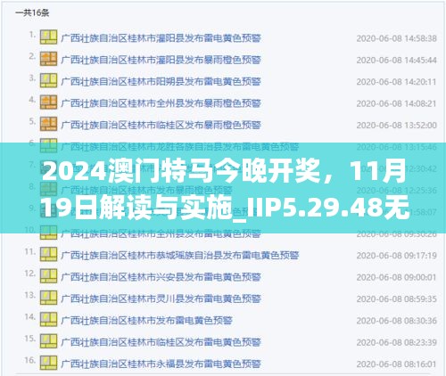 2024澳门特马今晚开奖，11月19日解读与实施_IIP5.29.48无线版