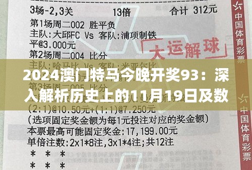 2024澳门特马今晚开奖93：深入解析历史上的11月19日及数据应用执行_OTP4.44.50铂金版