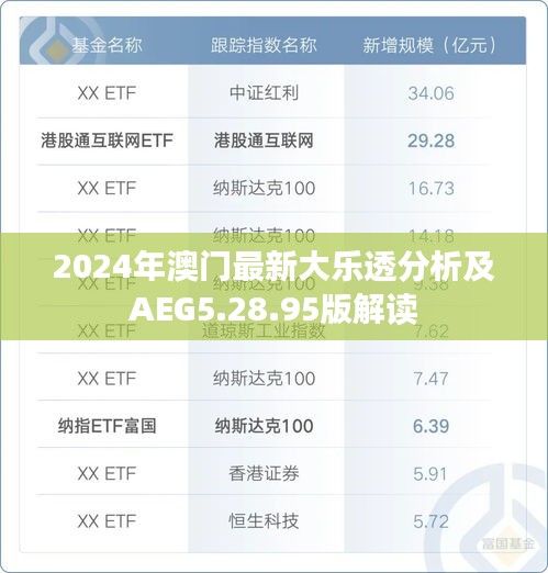 2024年澳门最新大乐透分析及AEG5.28.95版解读