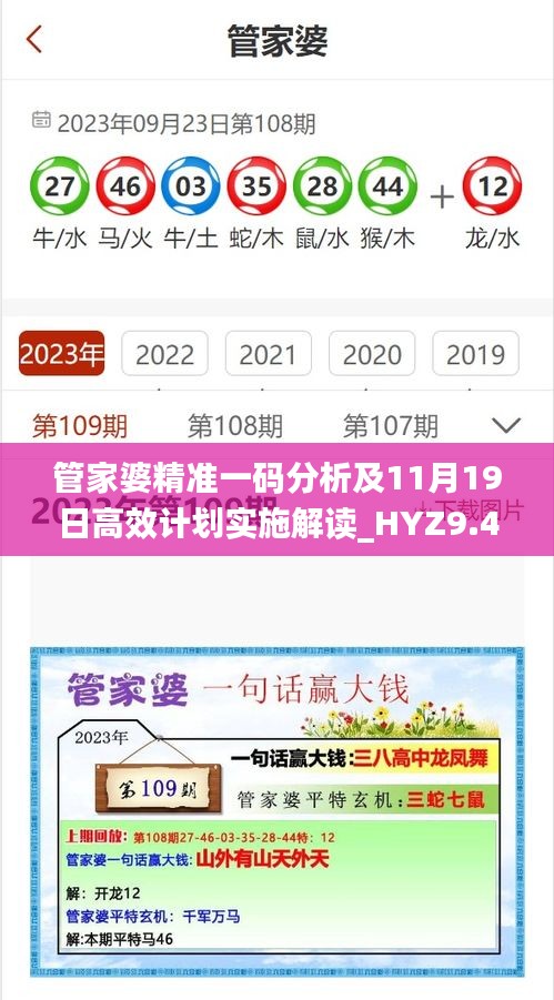 管家婆精准一码分析及11月19日高效计划实施解读_HYZ9.41.46收藏版