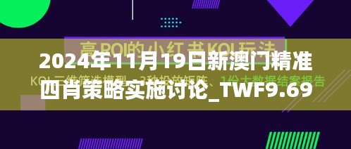 2024年11月19日新澳门精准四肖策略实施讨论_TWF9.69.53视频版