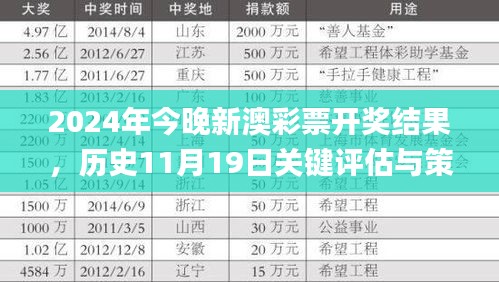 2024年今晚新澳彩票开奖结果，历史11月19日关键评估与策略解析_SFY5.14.96文化版