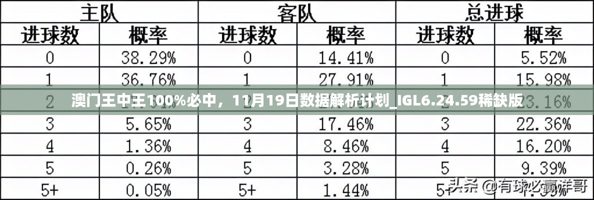 澳门王中王100%必中，11月19日数据解析计划_IGL6.24.59稀缺版